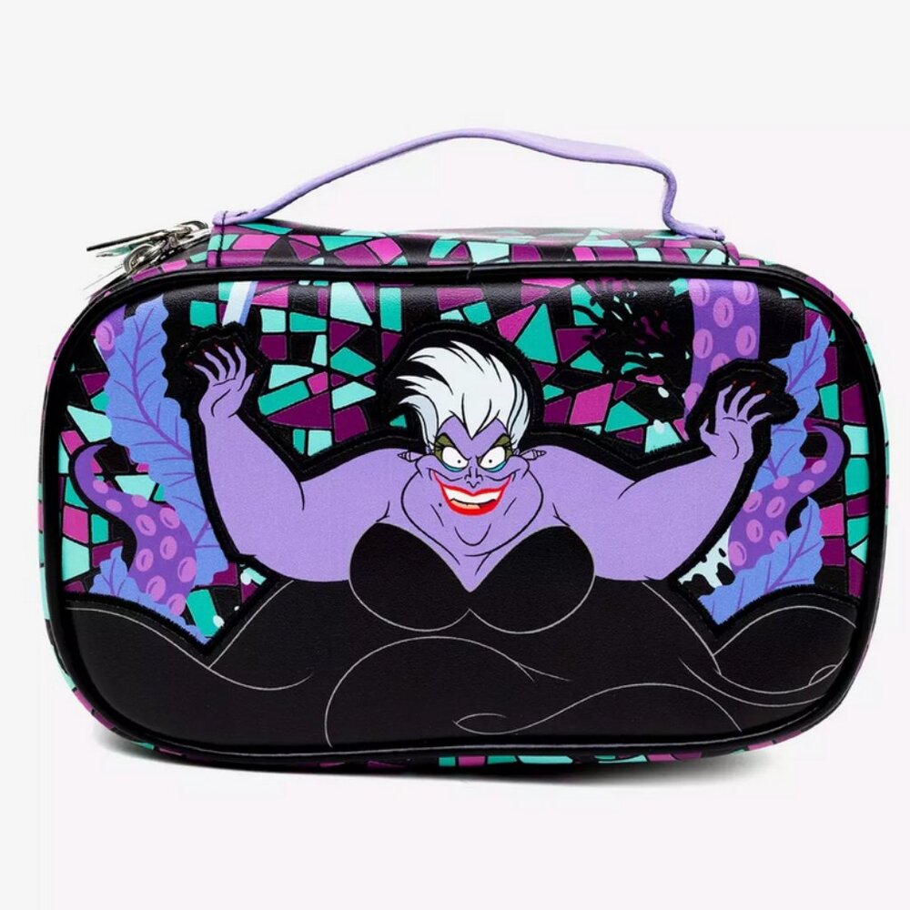 Buckle-Down Disney The Little Mermaid Ursula Stained Glass Makeup Bag - NWT
